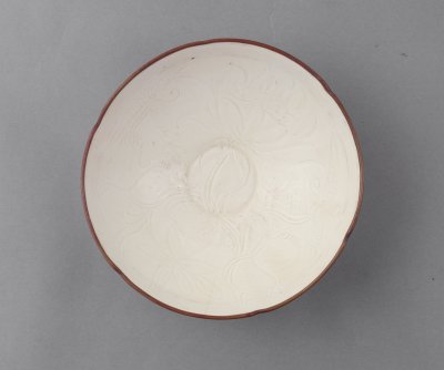 图片[2]-Dingyao carved flower lotus sunflower bowl-China Archive